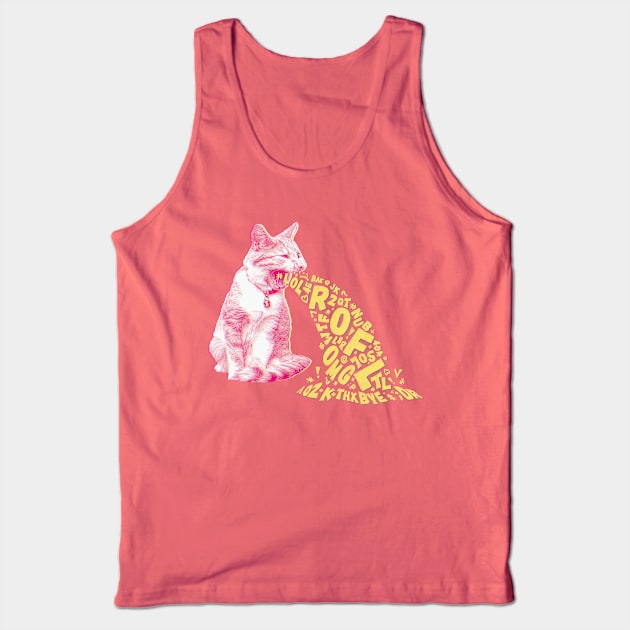 Word Vomit Tank Top by MidnightCoffee